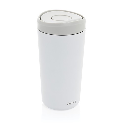 white Taza Avira Alix acero inoxidable RCS clik 400 ml