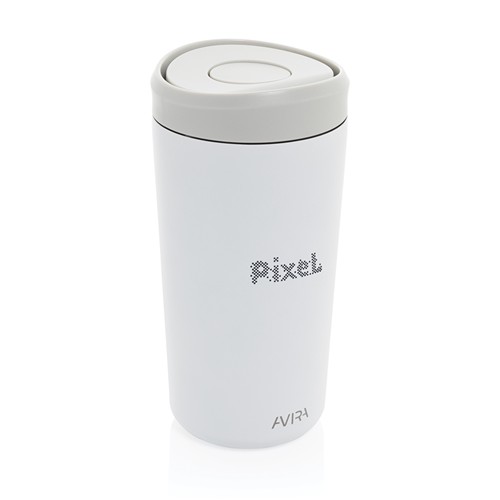 white Taza Avira Alix acero inoxidable RCS clik 400 ml