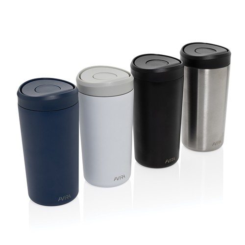white Taza Avira Alix acero inoxidable RCS clik 400 ml