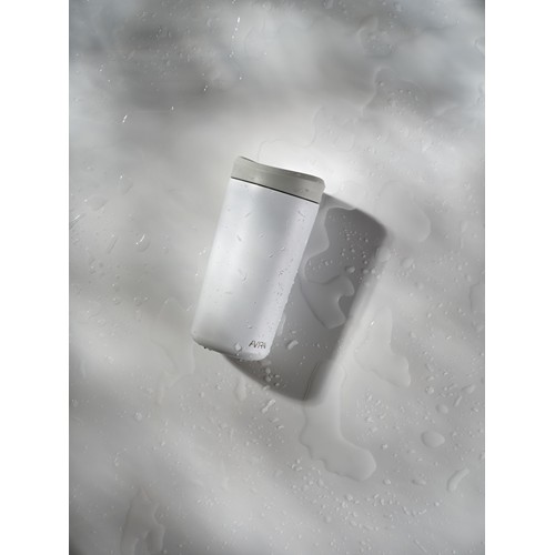 white Taza Avira Alix acero inoxidable RCS clik 400 ml