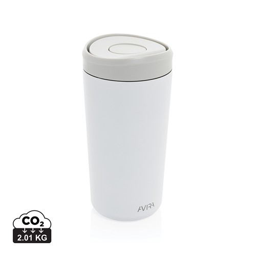 white Taza Avira Alix acero inoxidable RCS clik 400 ml