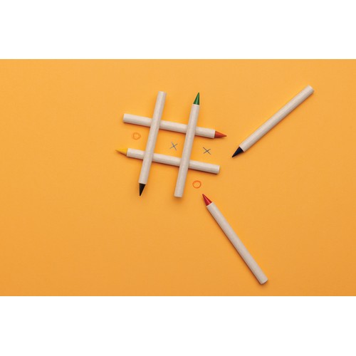 white Set 6 lápices de colores Micki GRS infinity