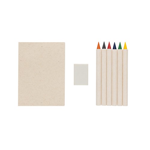 Set de 6 crayons de couleur avec carnet GRS Infinity Micki - 3