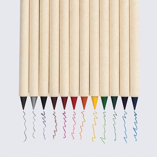 white Set 12 lápices de colores Micki GRS Infinity