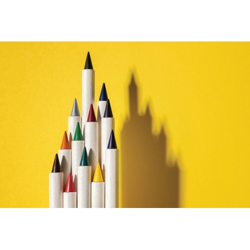 white Set 12 lápices de colores Micki GRS Infinity