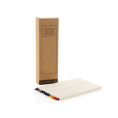 white Set 12 lápices de colores Micki GRS Infinity