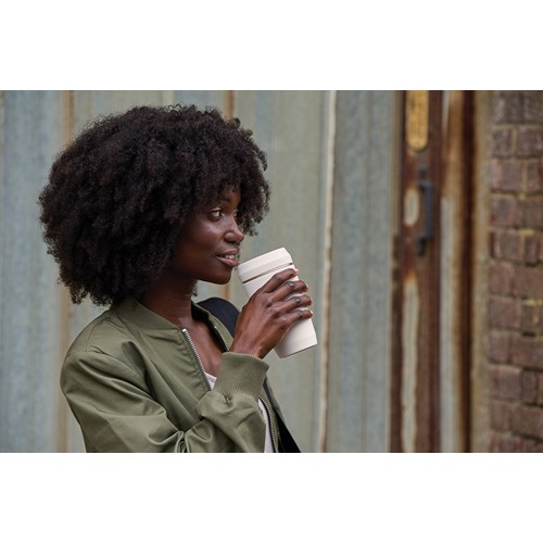 Taza Topl To Go de acero reciclado con tapa patentada 360