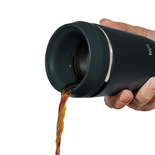 Mug 235 ml avec couvercle 360 en acier recyclé Topl - 4