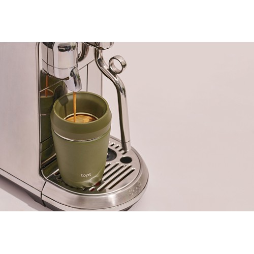 Taza Topl To Go de acero reciclado con tapa patentada 360