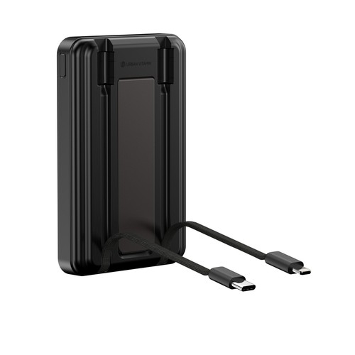 black Urban Vitamin Delano 5 en 1 powerbank magnético