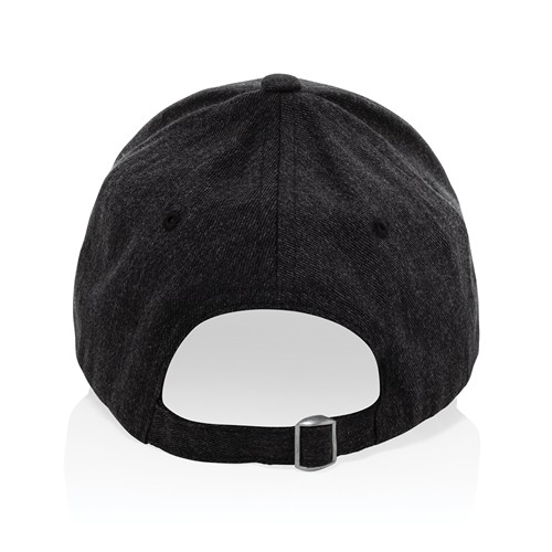 black Gorra 6 paneles tejido jaspeado reciclado Milo AWARE™200 gr