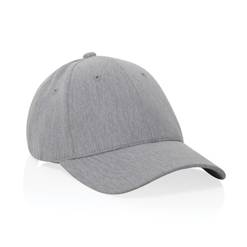 gray Gorra 6 paneles tejido jaspeado reciclado Milo AWARE™200 gr