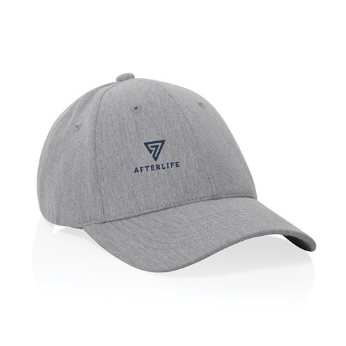 gray Gorra 6 paneles tejido jaspeado reciclado Milo AWARE™200 gr