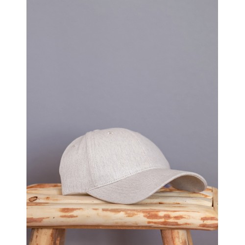 Gorra 6 paneles tejido jaspeado reciclado Milo AWARE™200 gr