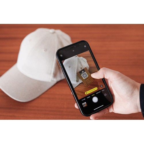 Gorra 6 paneles tejido jaspeado reciclado Milo AWARE™200 gr