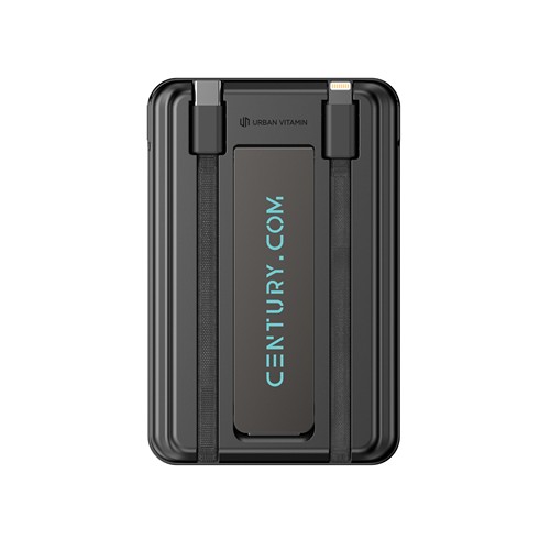 black Powerbank magnético Urban Vitamin Redwood 5 en 1