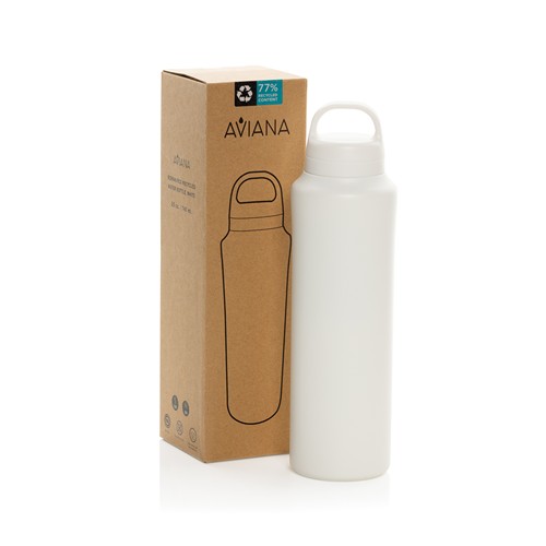 white Botella de agua reciclada RCS de Aviana™ Rowan de 740 ml