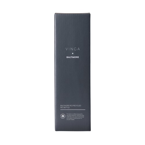tiza gris Botella ac. inox. reciclado VINGA RCS Baltimore 600 ml