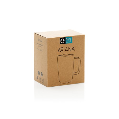 white Taza reciclada RCS de Aviana™ Rowan de 450 ml