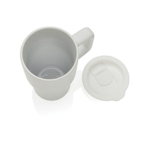 white Taza cerámica de lujo 490 ml