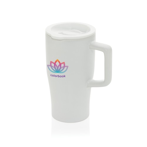 white Taza cerámica de lujo 490 ml