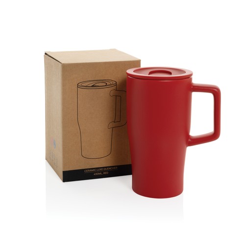 red Taza cerámica de lujo 490 ml