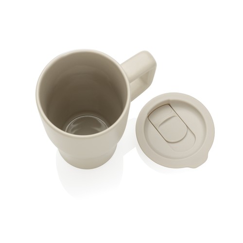 pardo Taza cerámica de lujo 490 ml