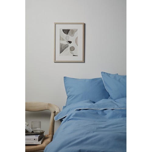 blue Juego ropa 4 pcs de cama VINGA Marston OCS algodón orgánico
