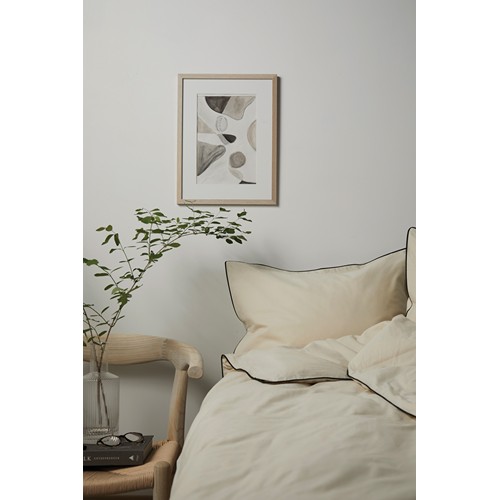 beis Juego ropa 4 pcs de cama VINGA Marston OCS algodón orgánico