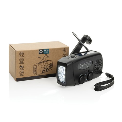 Radio d'urgence en plastique recyclé RCS RescueWave