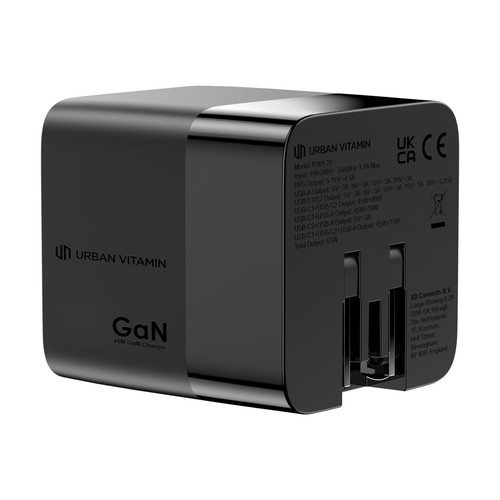 Cargador GaN Mendocino con cable retráctil Urban Vitamin 65W