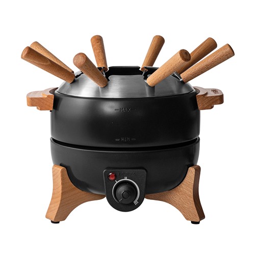 black Set fondue eléctrica para fiestas BOSKA 2,3 L (tipo F UE)