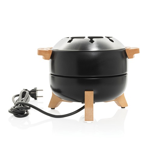 black Set fondue eléctrica para fiestas BOSKA 2,3 L (tipo F UE)