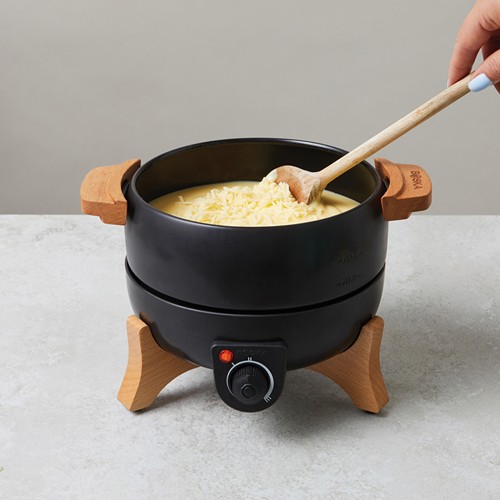 black Set fondue eléctrica para fiestas BOSKA 2,3 L (tipo F UE)