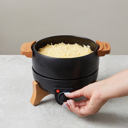 black Set fondue eléctrica para fiestas BOSKA 2,3 L (tipo F UE)