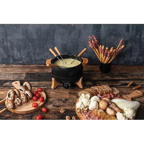 black Set fondue eléctrica para fiestas BOSKA 2,3 L (tipo F UE)