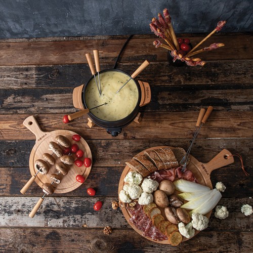 black Set fondue eléctrica para fiestas BOSKA 2,3 L (tipo F UE)