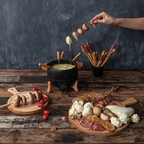 black Set fondue eléctrica para fiestas BOSKA 2,3 L (tipo F UE)