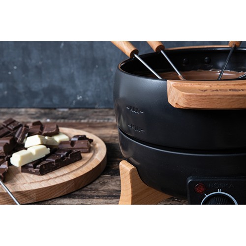black Set fondue eléctrica para fiestas BOSKA 2,3 L (tipo F UE)