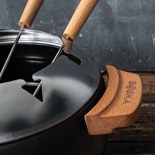 black Set fondue eléctrica para fiestas BOSKA 2,3 L (tipo F UE)