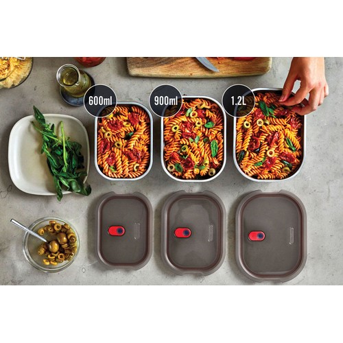 Caja comida Black+Blum (3 piezas, pequeño, mediano y grande)