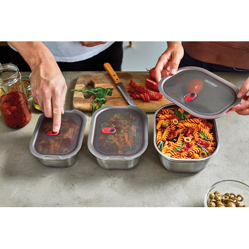 gray Tupper comida Black+Blum (3 piezas)
