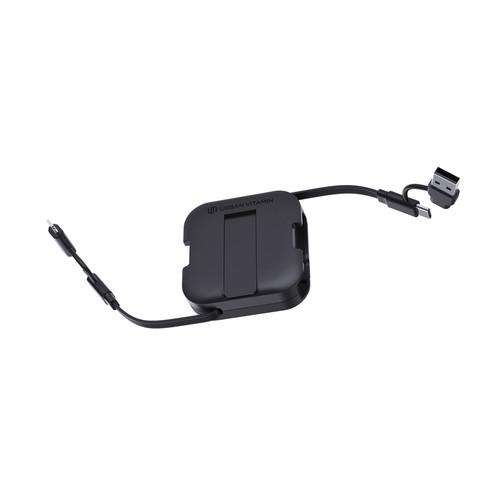 black Soporte Urban Vitamin San Jose 100W con cable retráctil