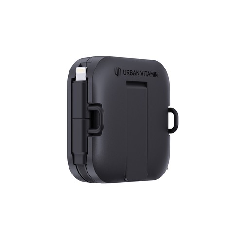 black Soporte Urban Vitamin San Jose 100W con cable retráctil