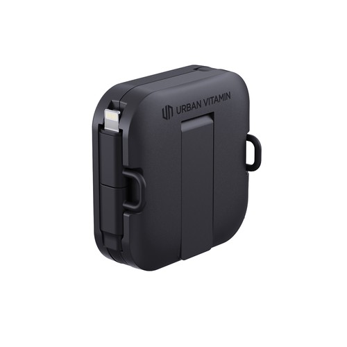 black Soporte Urban Vitamin San Jose 100W con cable retráctil