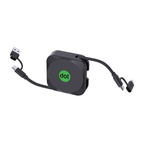 black Soporte Urban Vitamin San Jose 100W con cable retráctil