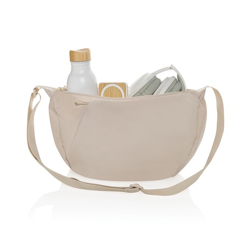 beis Bolsa bandolera de media luna Crescent XL AWARE™ RPET