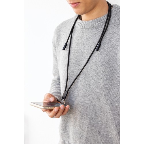 black Cable telefónico ajustable 160 cm LoopAmp RCS RPET cable 60W