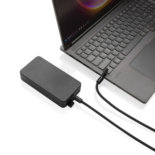 black Cable telefónico ajustable 160 cm LoopAmp RCS RPET cable 60W