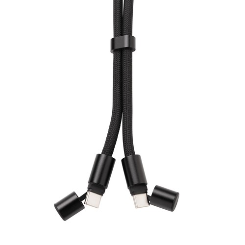 black Cable telefónico ajustable 160 cm LoopAmp RCS RPET cable 60W